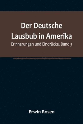 bokomslag Der Deutsche Lausbub in Amerika