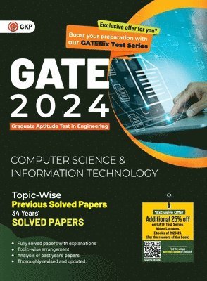 bokomslag GATE 2024 : Computer Science and Information Technology - 34 Years' Topic wise Previous Solved Papers