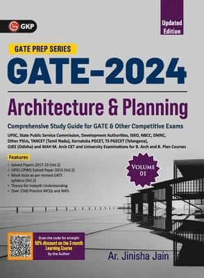 bokomslag GATE 2024 Architecture & Planning Vol 1 - Guide by Ar. Jinisha Jain
