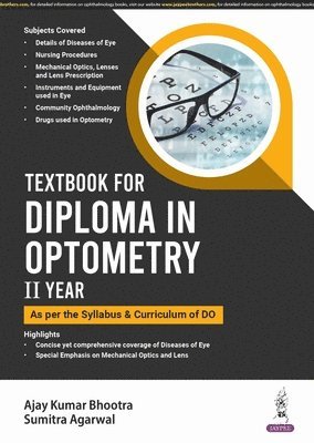 Textbook for Diploma in Optometry II Year 1