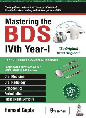 Mastering the BDS IVth Year-I 1