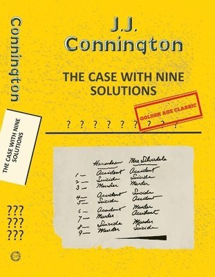 JJ Connington - The Case With Nine Solutions, Häftad
