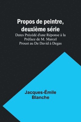 bokomslag Propos de peintre, deuxième série