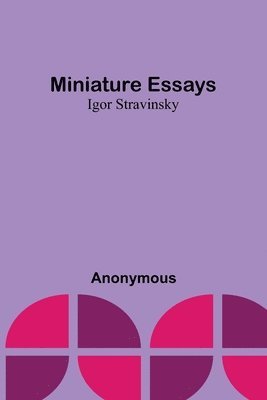 bokomslag Miniature essays