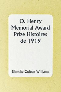 bokomslag O. Henry Memorial Award Prize Stories of 1919