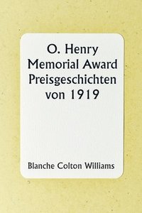 bokomslag O. Henry Memorial Award Prize Stories of 1919