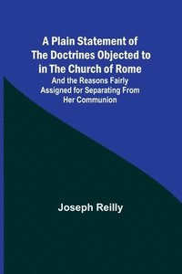 bokomslag A Plain Statement of the Doctrines Objected to in the Church of Rome; And the Reasons Fairly Assigned for Separating From Her Communion