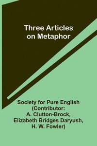 bokomslag Three Articles on Metaphor