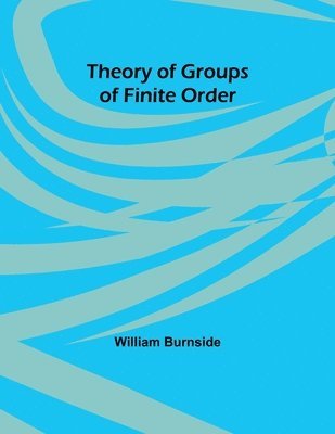 bokomslag Theory of Groups of Finite Order