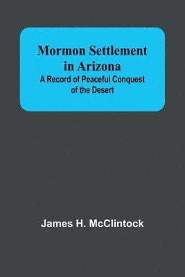 bokomslag Mormon Settlement in Arizona; A Record of Peaceful Conquest of the Desert