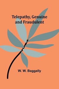 bokomslag Telepathy, Genuine and Fraudulent