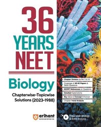 bokomslag 36 Years' Chapterwise Topicwise Solutions NEET Biology 1988-2023