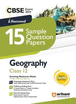Arihant CBSE Exams 2024 I-Succeed 15 Sample Question Papers Geography Class 12th 1