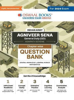 bokomslag Oswaal Indian Army Agniveer Sena General Duty (GD) (Agnipath Scheme ) Question Bank Chapterwise Topic-wise for General Knowledge General Science Mathematics For 2024 Exam