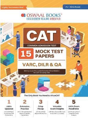 Oswaal CAT 15 Mock Test Papers for 2024 Exam 1