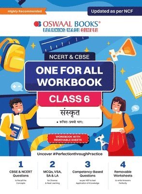 bokomslag Oswaal NCERT & CBSE One for all Workbook Sanskrit Class 6 Updated as per NCF MCQ's VSA SA LA For Latest Exam