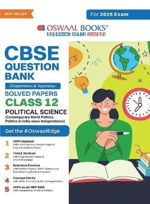 bokomslag CBSE Question Bank Chapterwise and Topicwise SOLVED PAPERS_Class 12_Political Science_For Exam 2024-25