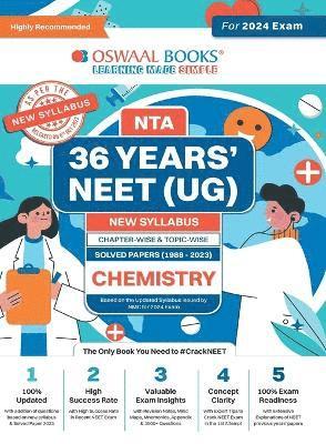 Oswaal NEET (UG) 36 Years Chapter-wise Topic-wise Solved Papers Chemistry For 2024 Exams ( New Edition) 1