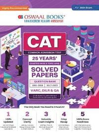 bokomslag Oswaal CAT 25 YEARS Chapter-wise & Topic-wise Solved Papers (VARC, DILR & QA) (1991-2008 & 2017-2023) for 2024 Exam