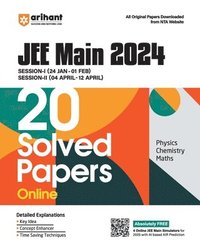 bokomslag Jee Main 2024 20 Solved Papers (Session 1/2)