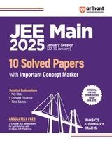 Deepak Paliwal - Arihant Jee Main 2025 January Session (22-30 January) 10 Solved Papers with Important Concept Marker, Häftad