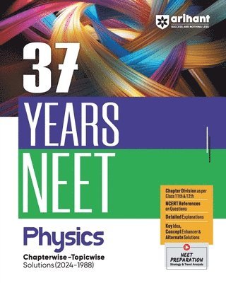 bokomslag 37 Years Neet Physics Chapterwise-Topicwise Solutions (2024-1988)