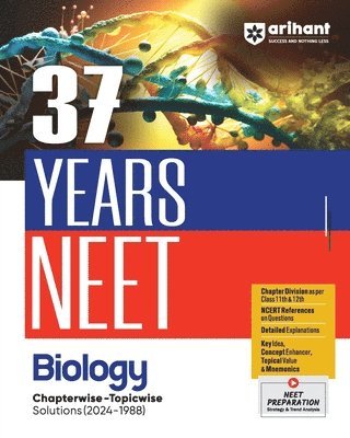 bokomslag 37 Years Neet Biology Chapterwise-Topicwise Solutions (2024-1988)