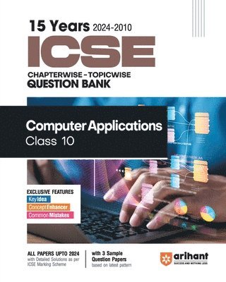 bokomslag ICSE Chapterwise Computer 10th