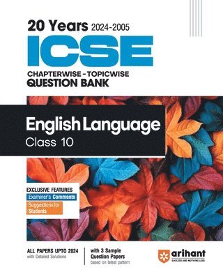 20 YRS ICSE Chapterwise Question bank English Language 10th 1