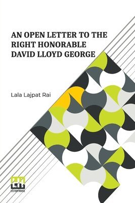 bokomslag An Open Letter To The Right Honorable David Lloyd George