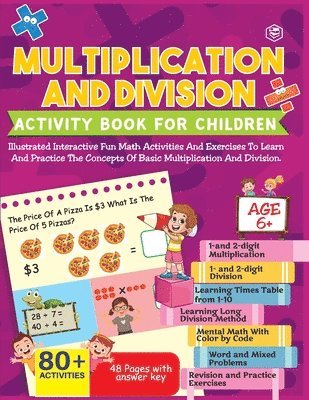 Multiplication and Division Activity Book For Children - 80+ Activities Inside [Paperback] 1