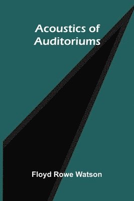 bokomslag Acoustics of auditoriums