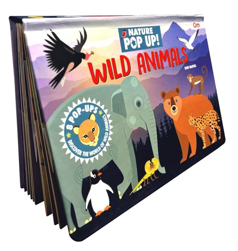 Om Books Editorial Team - Pop Up Wild Animals Book for Kids, Inbunden