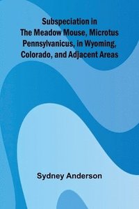 bokomslag Subspeciation in the Meadow Mouse, Microtus pennsylvanicus, in Wyoming, Colorado, and Adjacent Areas