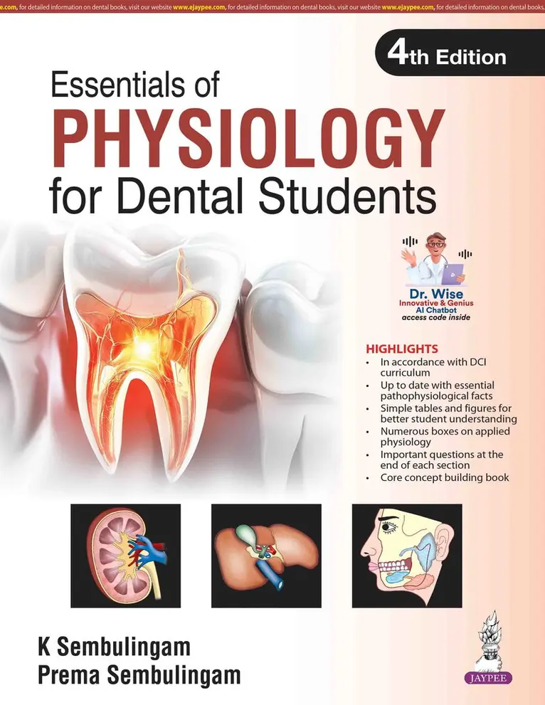 K Sembulingam, Prema Sembulingam - Essentials of Physiology for Dental Students, Häftad. Tillgänglighet: Tillfälligt slut