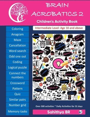 bokomslag Brain Acrobatics Level 2: Children's activity book - Intermediate level for children aged 10 and above