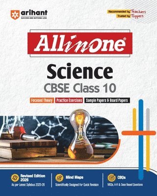 Priyasha Gupta, Saleha Pervez, Himanshi Gambhir - Arihant All in One Science Class 10 for CBSE Exams 2025-26 as per latest syllabus Mind Maps, CBQs, Focused Theory, Practice Exercises, Sample Papers, Häftad