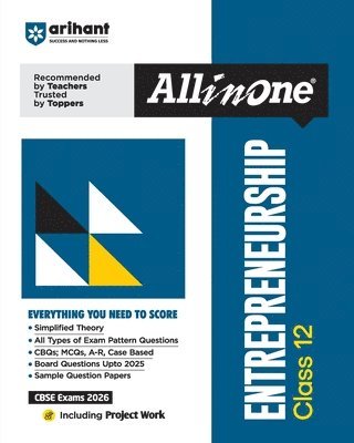 bokomslag All in One Entrepreneurship Cbse Class 12 (Editionxii)