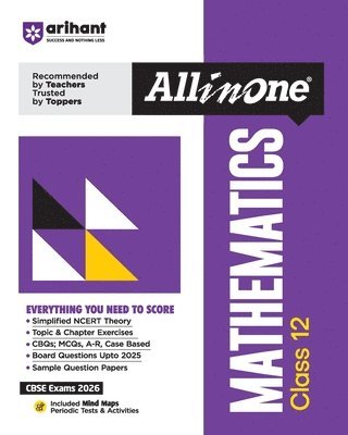 bokomslag Arihant All in One Mathematics Class 12 for Cbse Exams 2025-26
