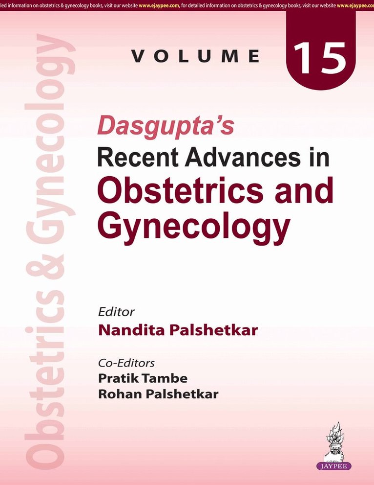 Nandita Palshetkar, Pratik Tambe, Rohan Palshetkar - Dasgupta’s Recent Advances in Obstetrics and Gynecology, Häftad