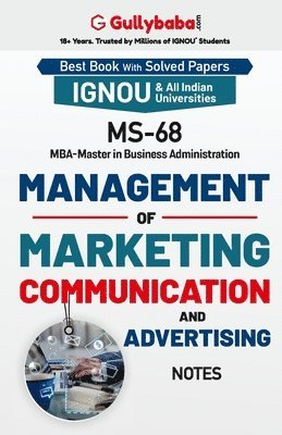 MS-68 Management of Marketing Communication and Advertising 1