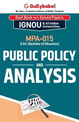 MPA-015 Public Policy and Analysis 1