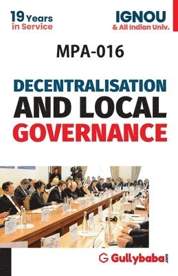 MPA-016 Decentralization And Local Governance 1