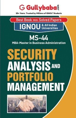 bokomslag MS-44 Security Analysis and Portfolio Management