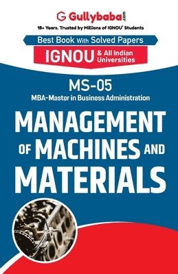 Ms-05 Management of Machines & Materials 1