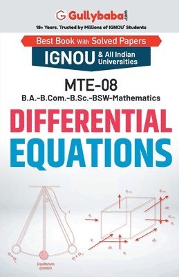D D Sharma, D. D. Sharma, D.D. Sharma - Mte-08 Differential Equations, Häftad