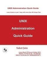 bokomslag Unix Administration Quick Guide