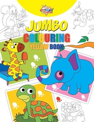 bokomslag Jumbo Colouring Yellow Book for 4 to 8 years old Kids Best Gift to Children for Drawing, Coloring and Painting