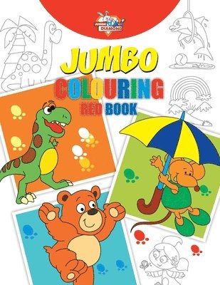 bokomslag Jumbo Colouring Red Book for 4 to 8 years old Kids Best Gift to Children for Drawing, Coloring and Painting