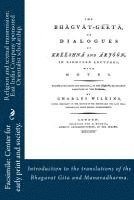 Fac Center for Early Print and Society - Religion and textual transmission: East India Company sponsored Orientalist scholarship. "Introductions" to the translations of the Bhagavat Gita and, Häftad